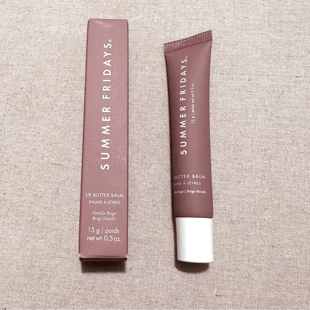 Summer Fridays | Lip Balm | Vanilla Beige • Sheer Beige